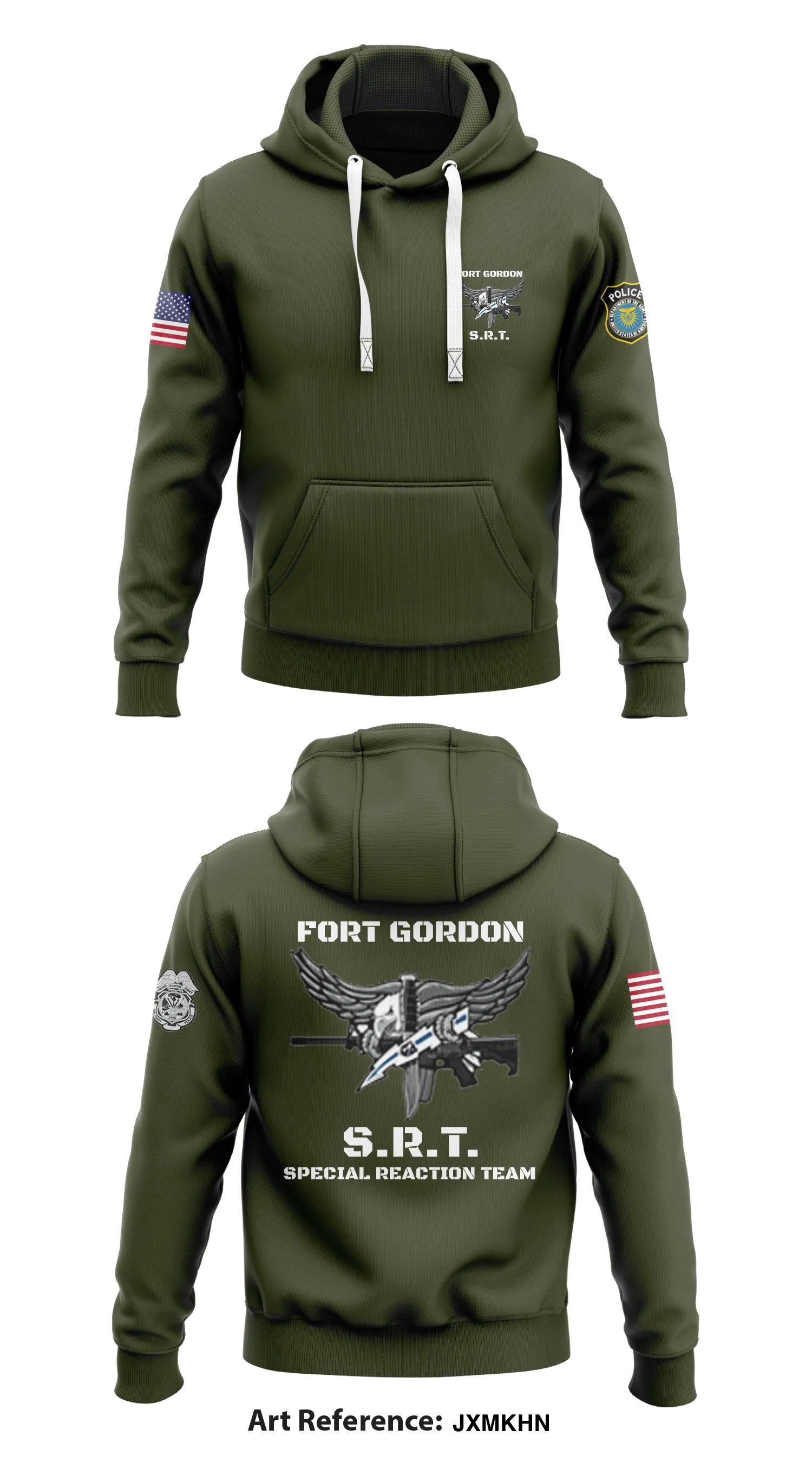 Fort Gordon  Core Men's Hooded Performance Sweatshirt - JXMKHn