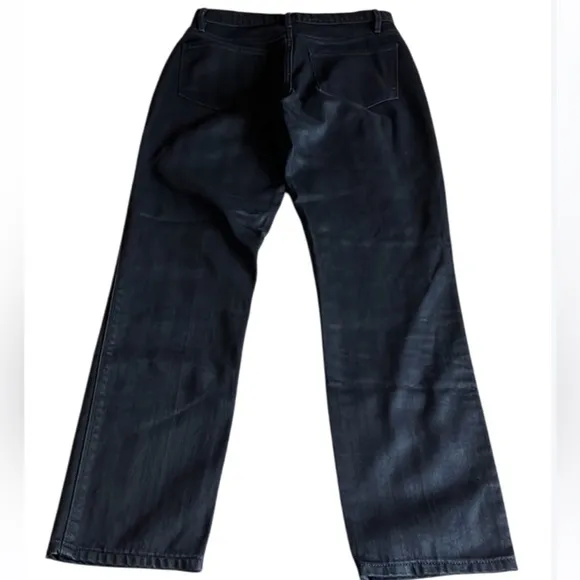 FRAME Le Sylvie Slender Straight Black Tonal Stripe Jeans - 27