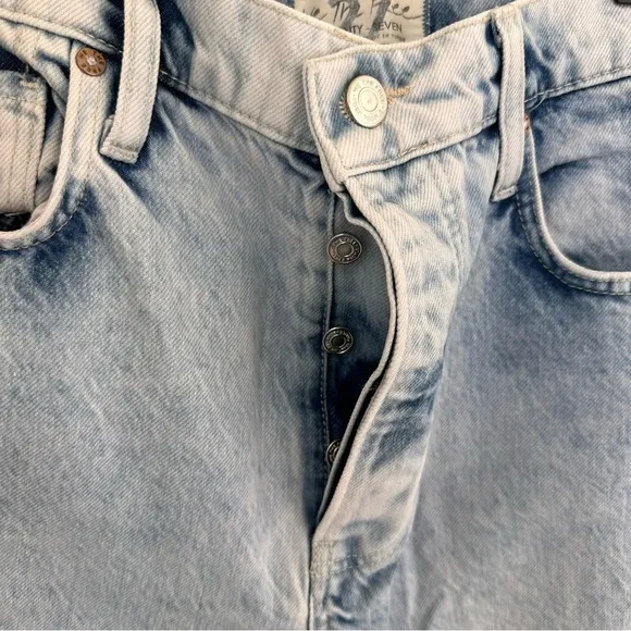 Free People We the Free Distressed Tapered Baggy Boyfriend Jeans SZ 27