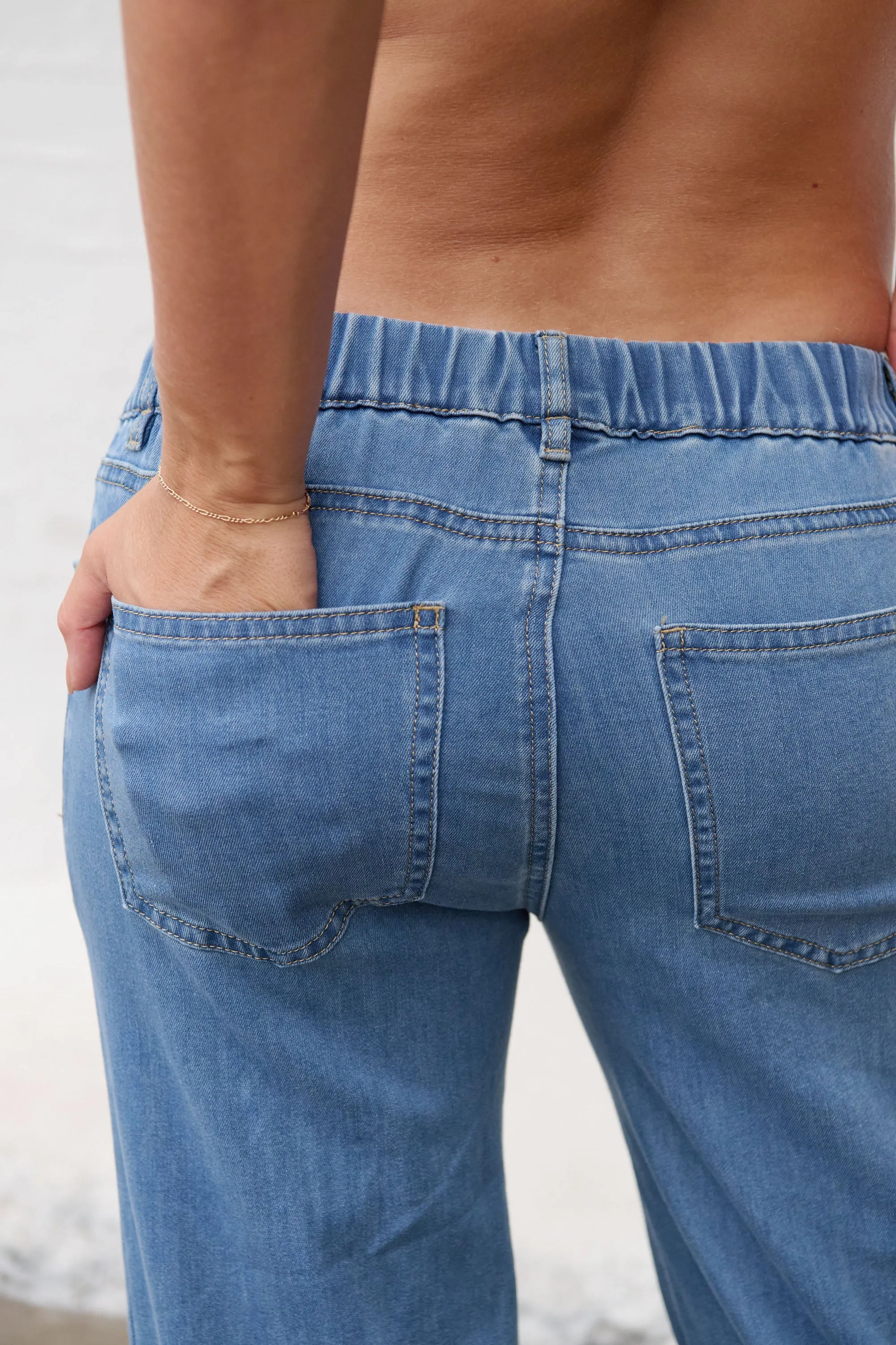 Frequent Wide Leg Jean -Blue