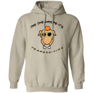 Friends The One Where It’s Thanksgiving Turkey Gildan Hoodie – Cozy Nostalgia for Thanksgiving and Fall!