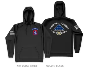 FUNERAL HONORS PLATOON, HSC, HHBN, ARNORTH Core Men's Hooded Performance Sweatshirt - sv2d98