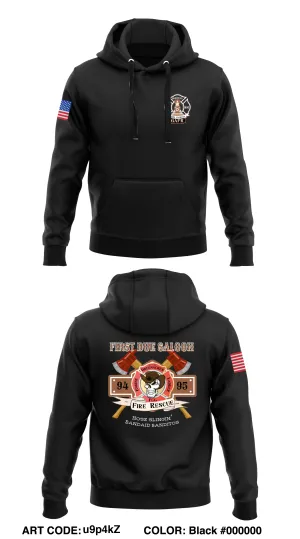 GAFR FIRST DUE SALOON Store 1  Core Men's Hooded Performance Sweatshirt - u9p4kZ