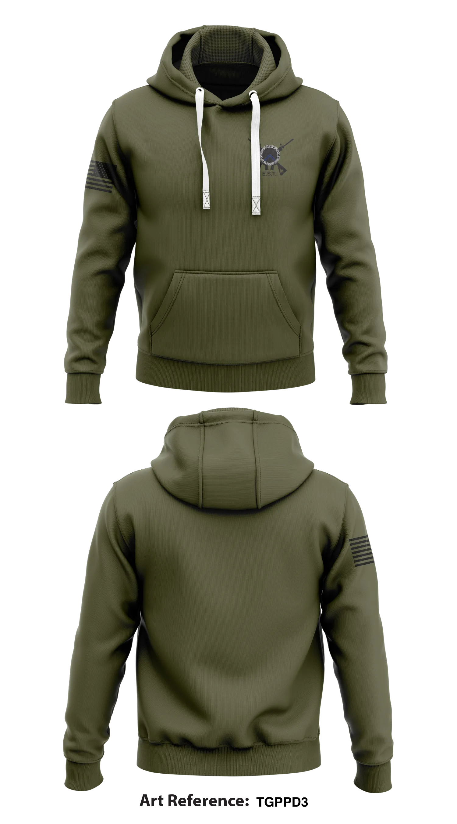 GCRTA Emergency Service Team (EST) Store 1  Core Men's Hooded Performance Sweatshirt - tgPPD3