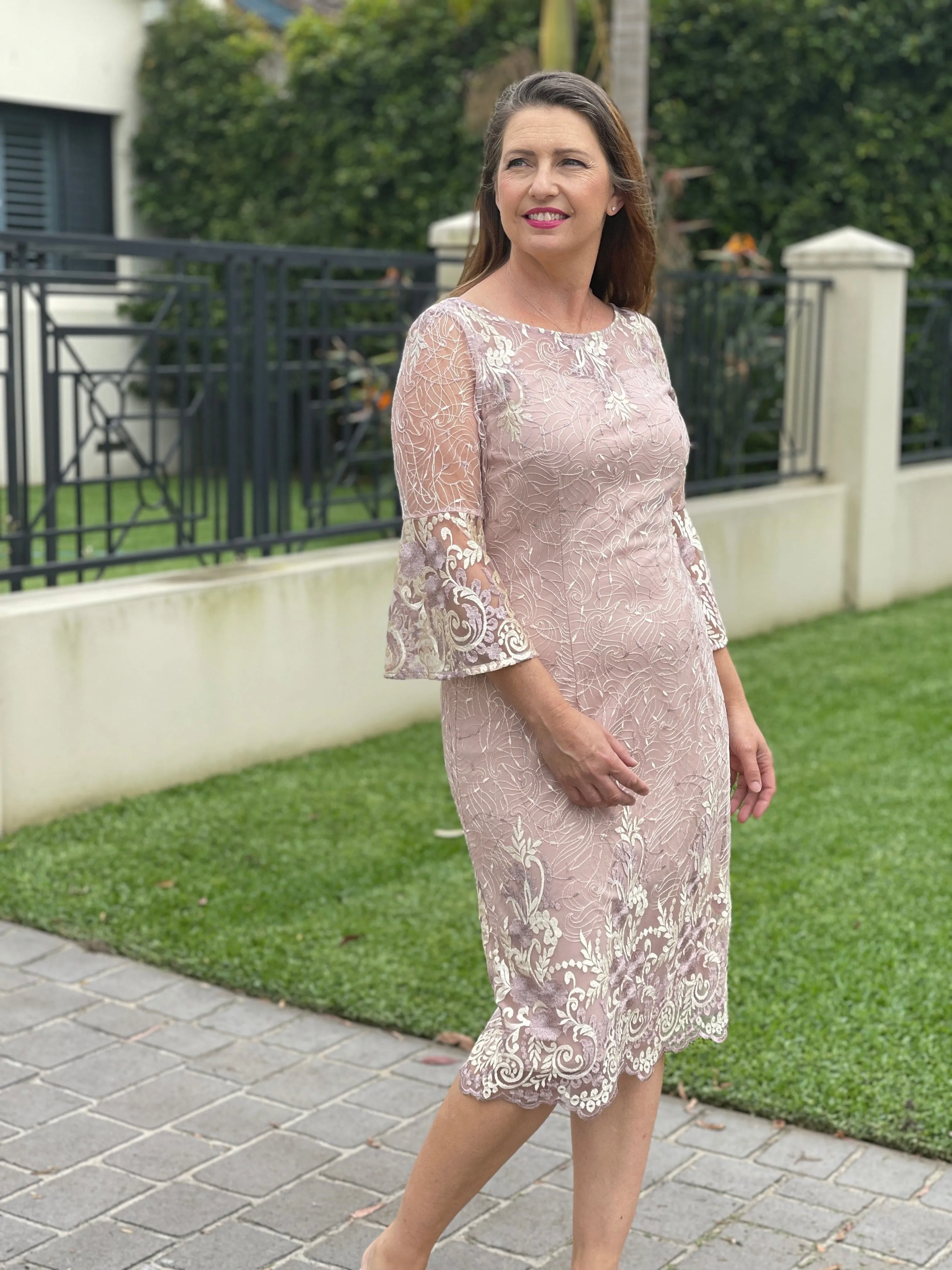 Ginna Blush Evening Dress