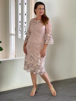 Ginna Blush Evening Dress