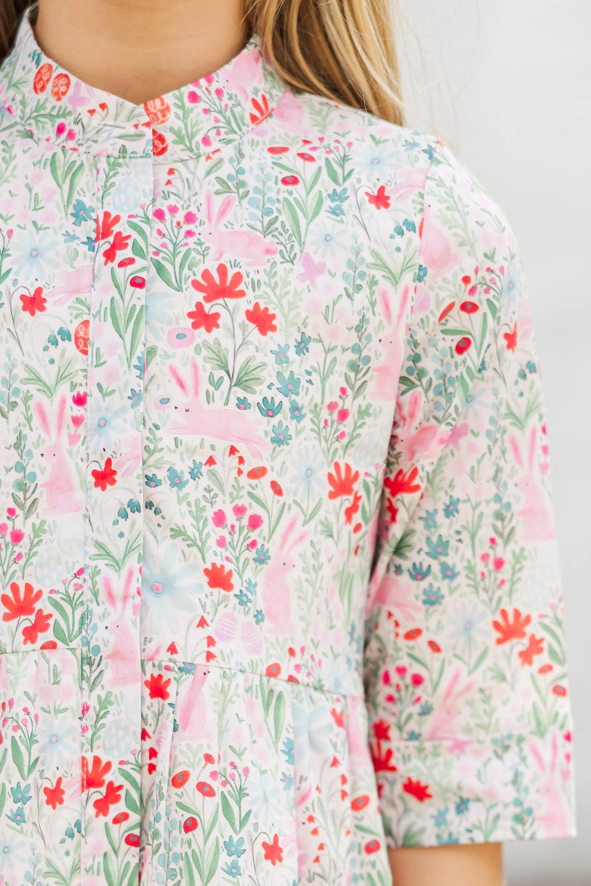 Girls: Always The One Pink Toile Shift Dress