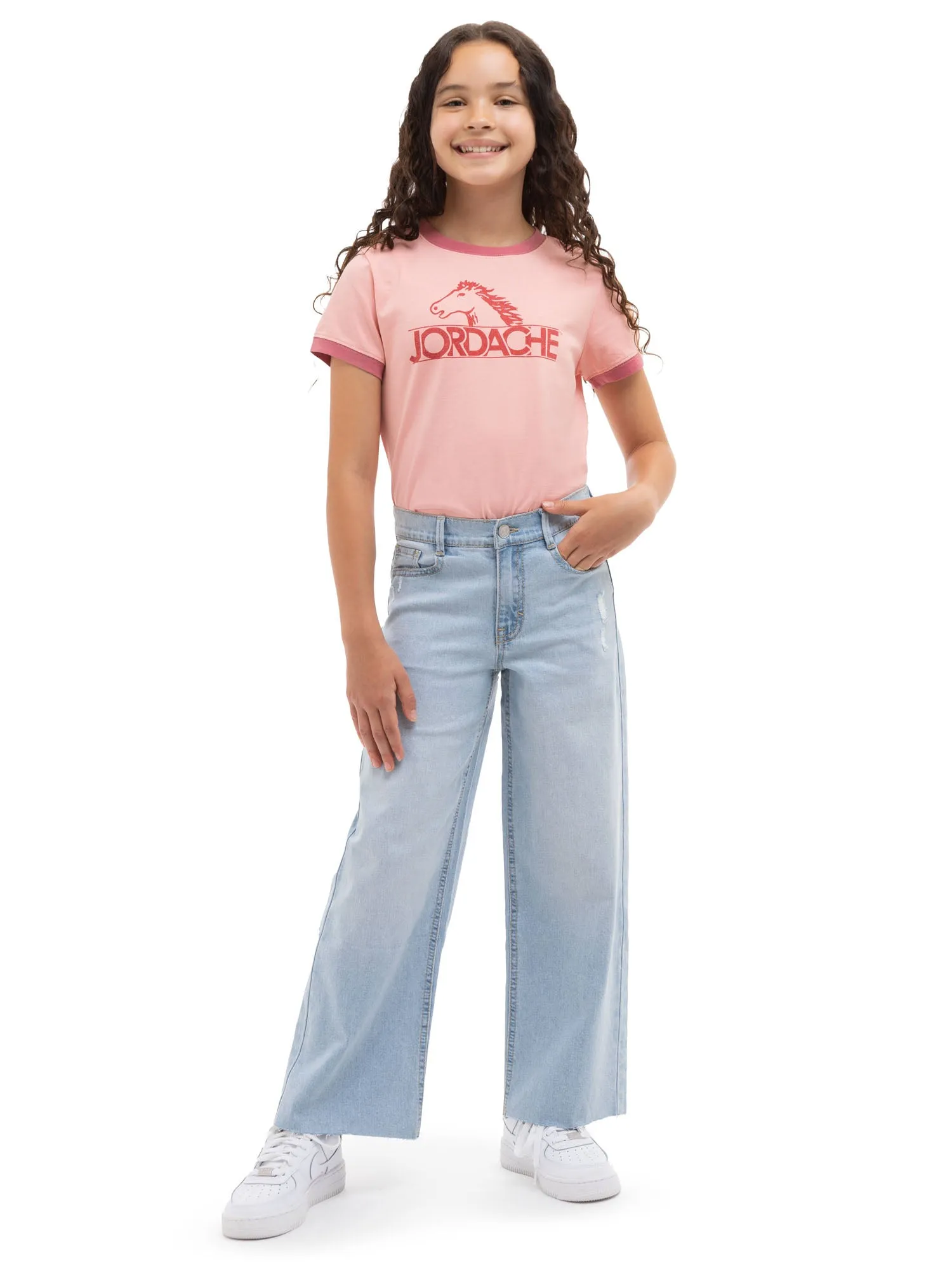 Girls Wide Leg Jeans