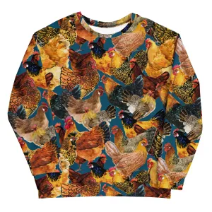 Golden Chickens Unisex Crewneck