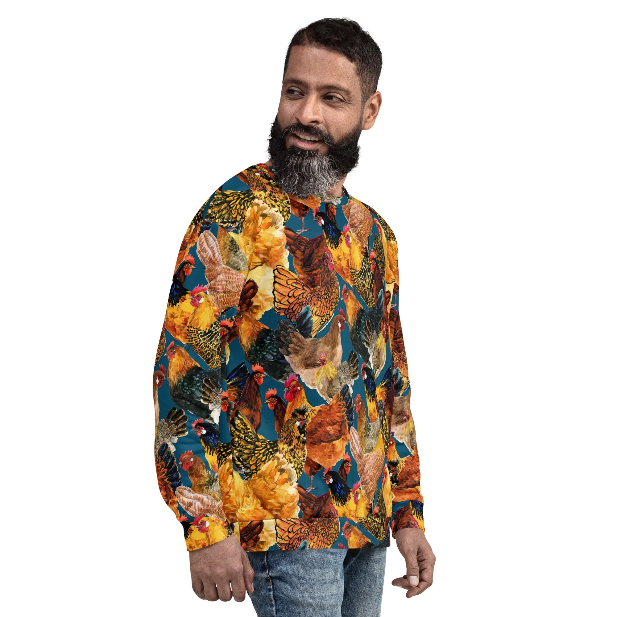 Golden Chickens Unisex Crewneck