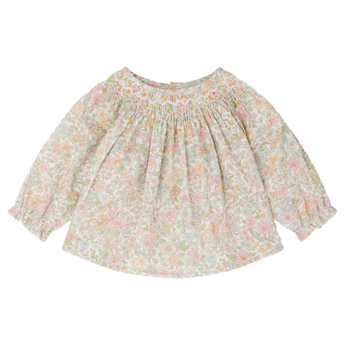 Griotte Liberty Floral Smocked Blouse