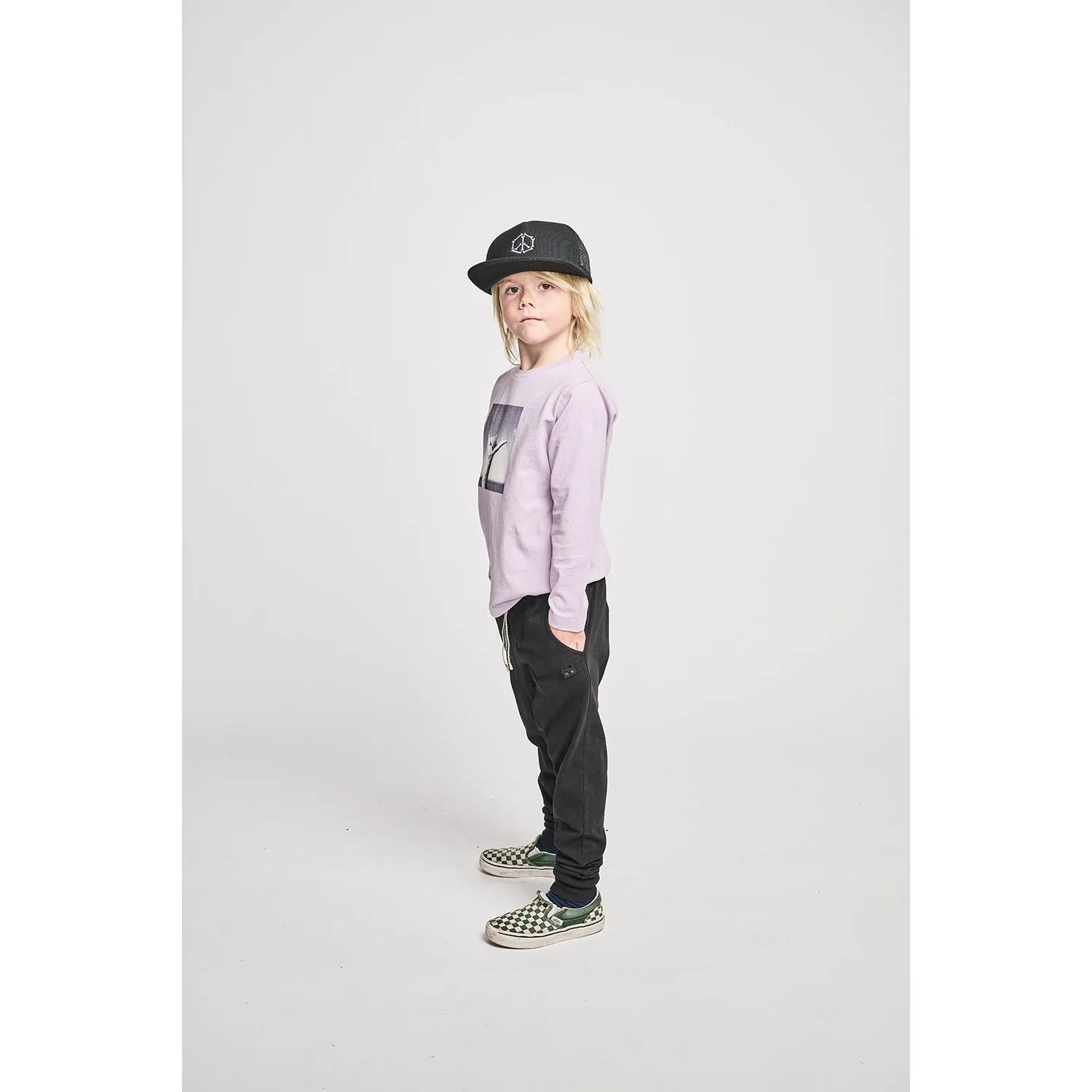 Hang Loose Ls Tee - Lilac