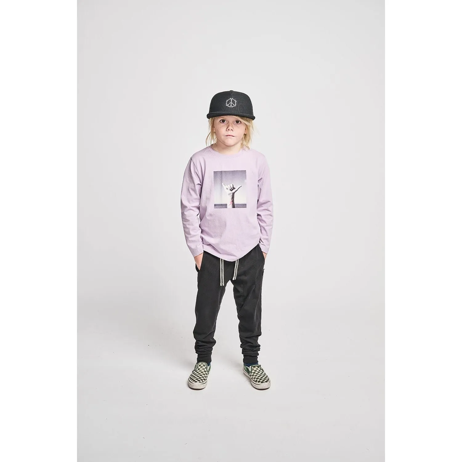 Hang Loose Ls Tee - Lilac