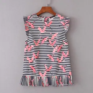 Happy Flamingos Top