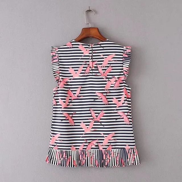 Happy Flamingos Top