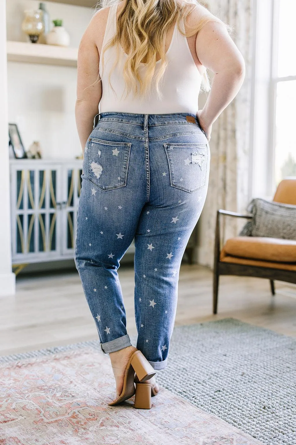 Hazel Blues® |  Juliet Star Crossed Boyfriend Jeans