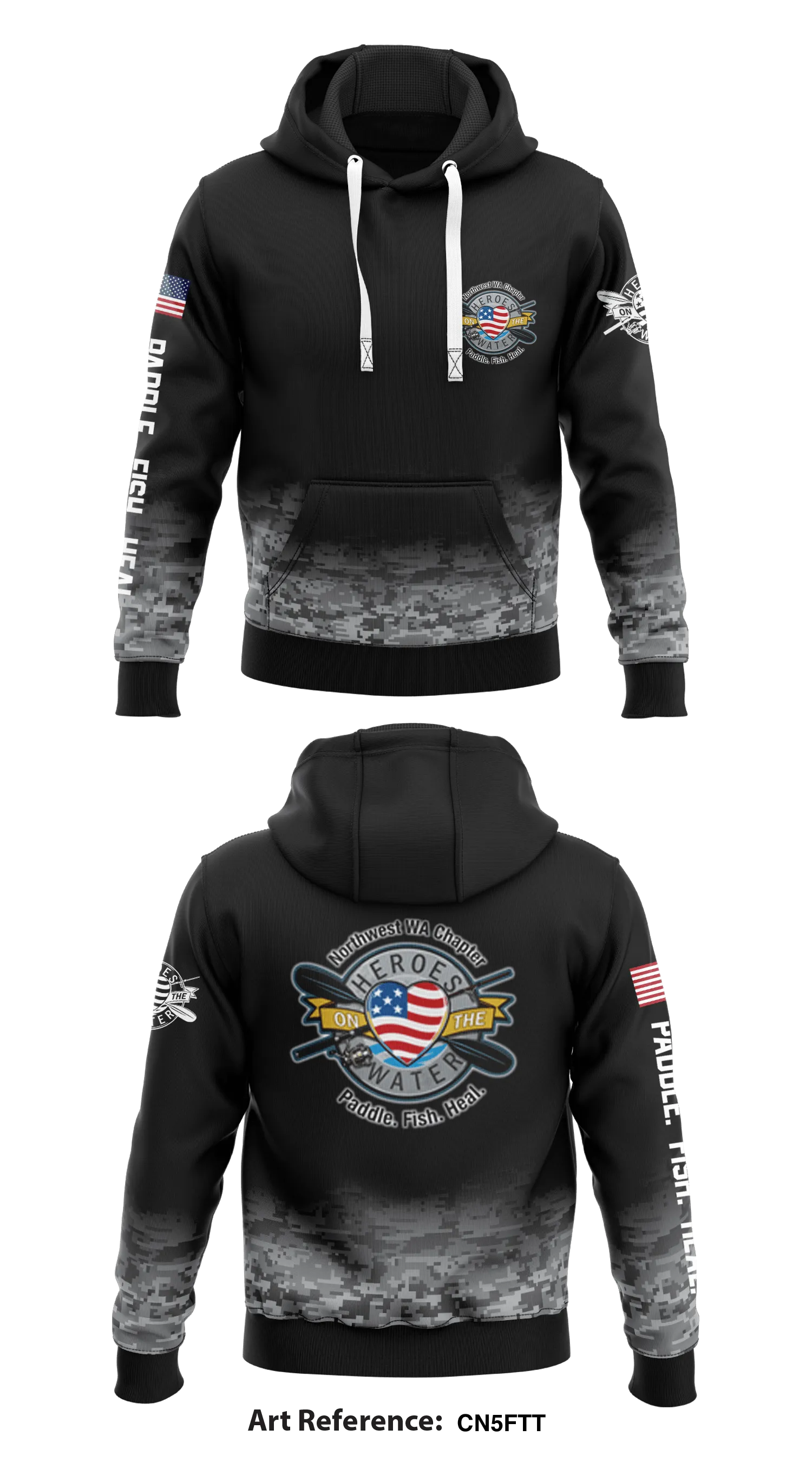 Heroes On the Water Northwest WA Chapter Store 1  Core Men's Hooded Performance Sweatshirt - Cn5fTt