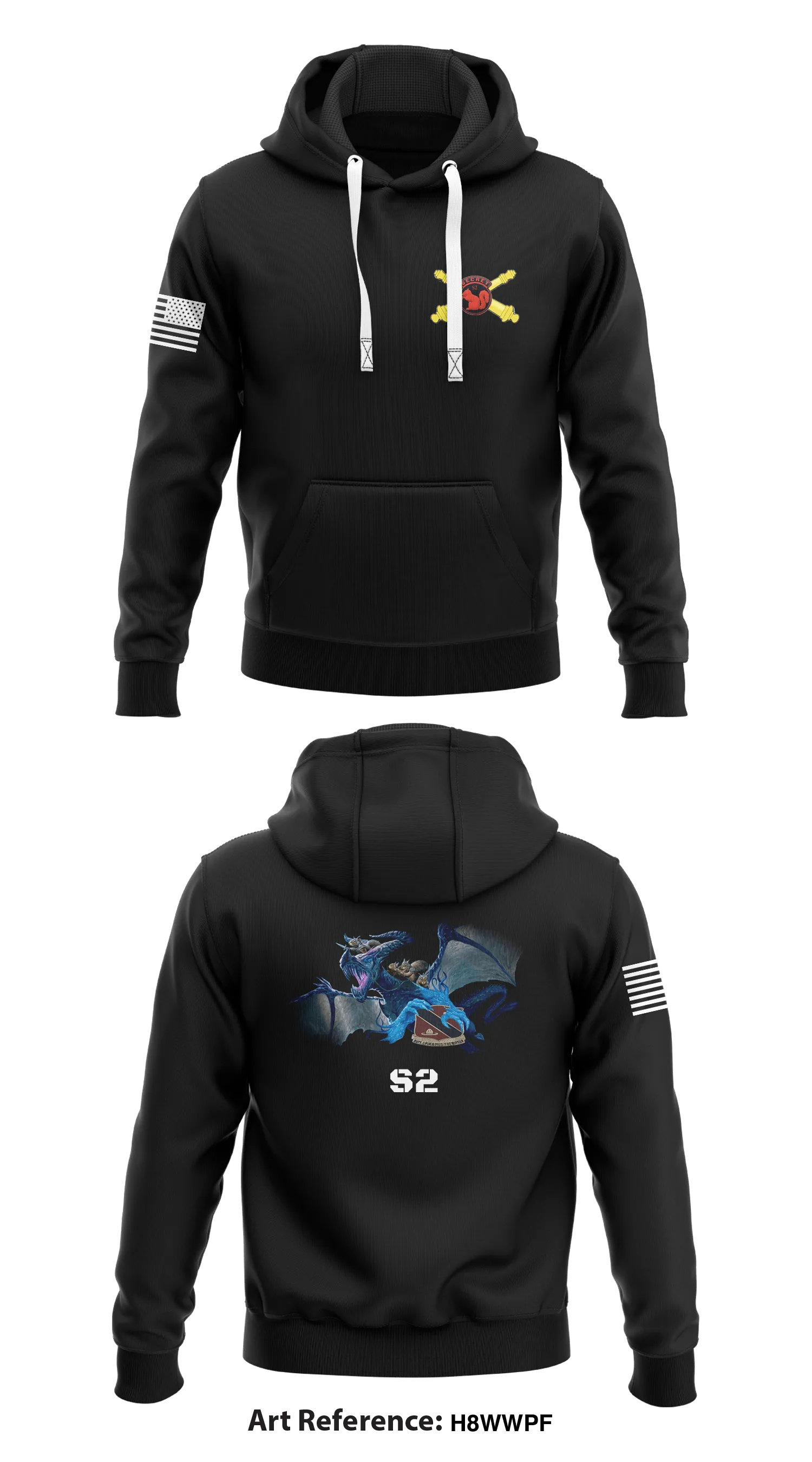 HHB 4-133rd FA HIMARS Store 1  Core Men's Hooded Performance Sweatshirt - h8wwpf