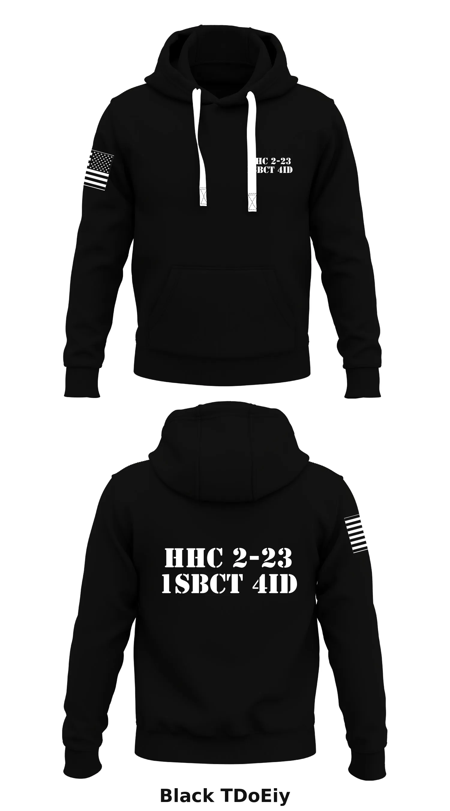 HHC 2-23 1sbct 4ID Store 1  Core Men's Hooded Performance Sweatshirt - TDoEiy