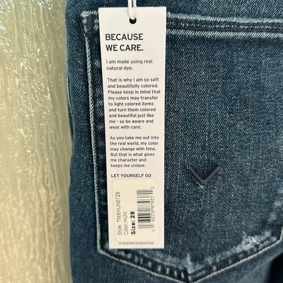 Hudson Ace High-rise skinny jeans in size 29. NWT