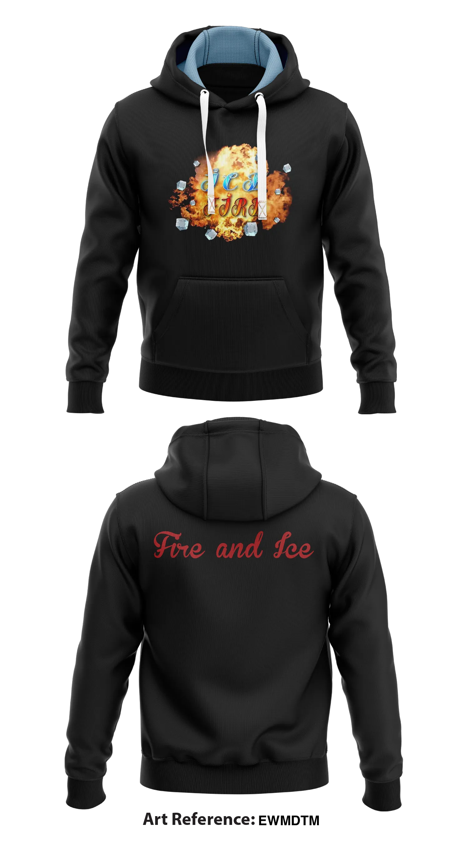 Ice and fire Store 1  Core Men's Hooded Performance Sweatshirt - EwmDTM