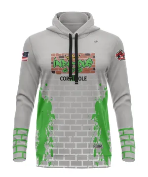 Infamous 603 Cornhole Crew T-Shirt Hoodie Grey
