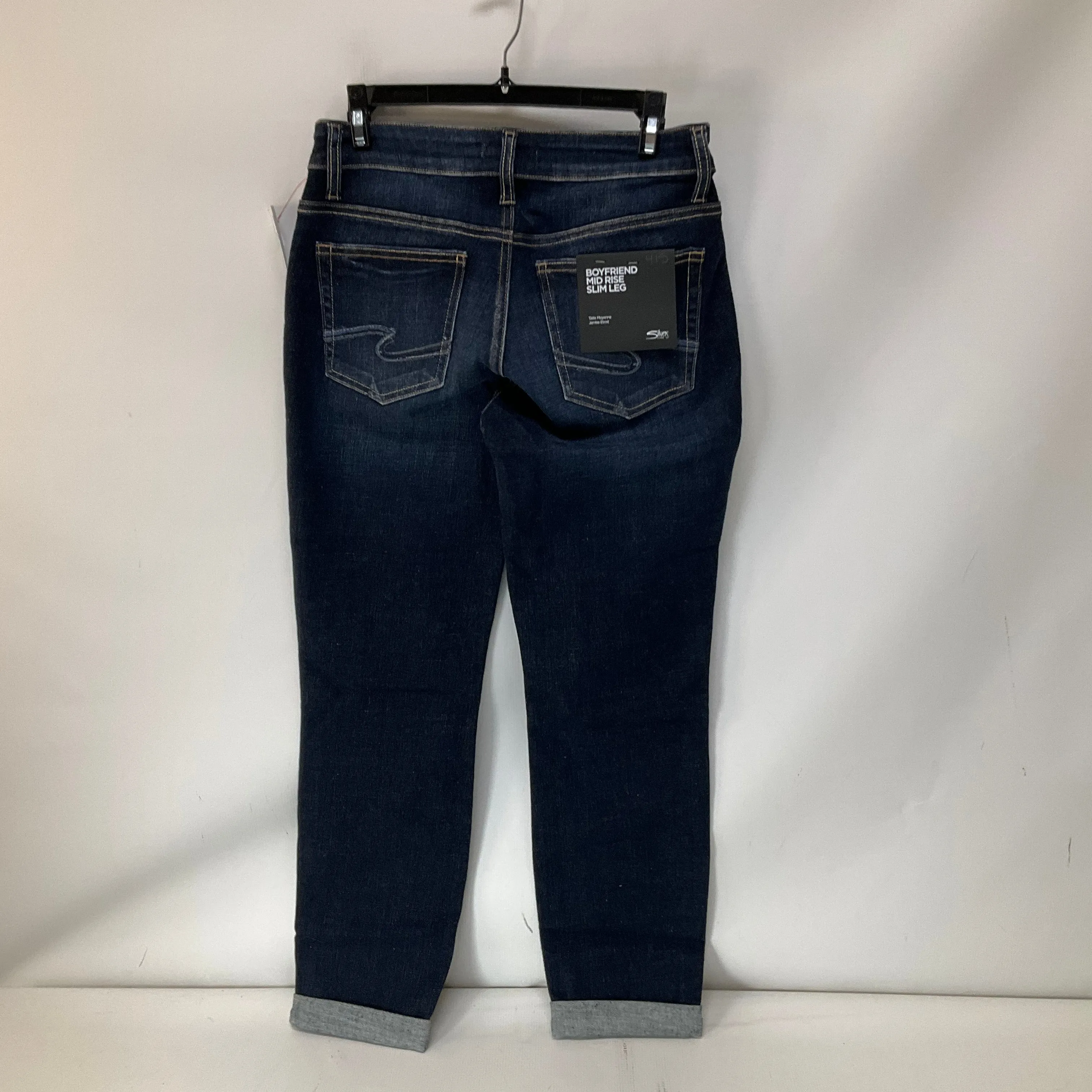 Jeans Boyfriend By Silver In Blue Denim, Size: 2
