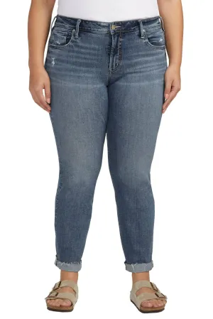 Jeans Boyfriend Taille Plus (Indigo) de Silver Jeans