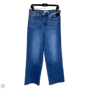 Jeans Wide Leg By Flying Monkey In Green Denim, Size: 10