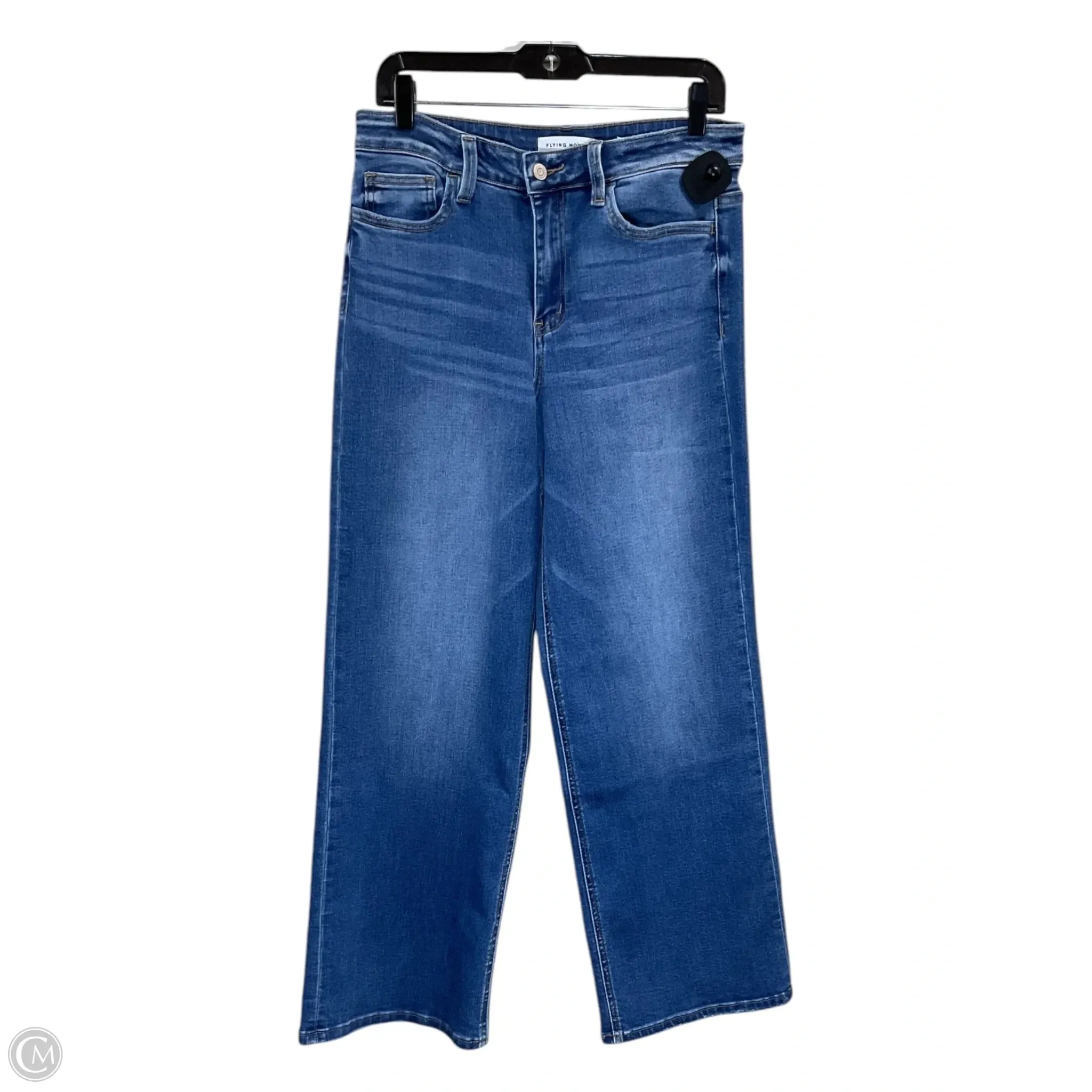 Jeans Wide Leg By Flying Monkey In Green Denim, Size: 10