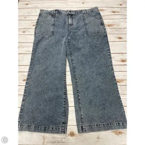 Jeans Wide Leg By Terra & Sky In Blue Denim, Size: 22
