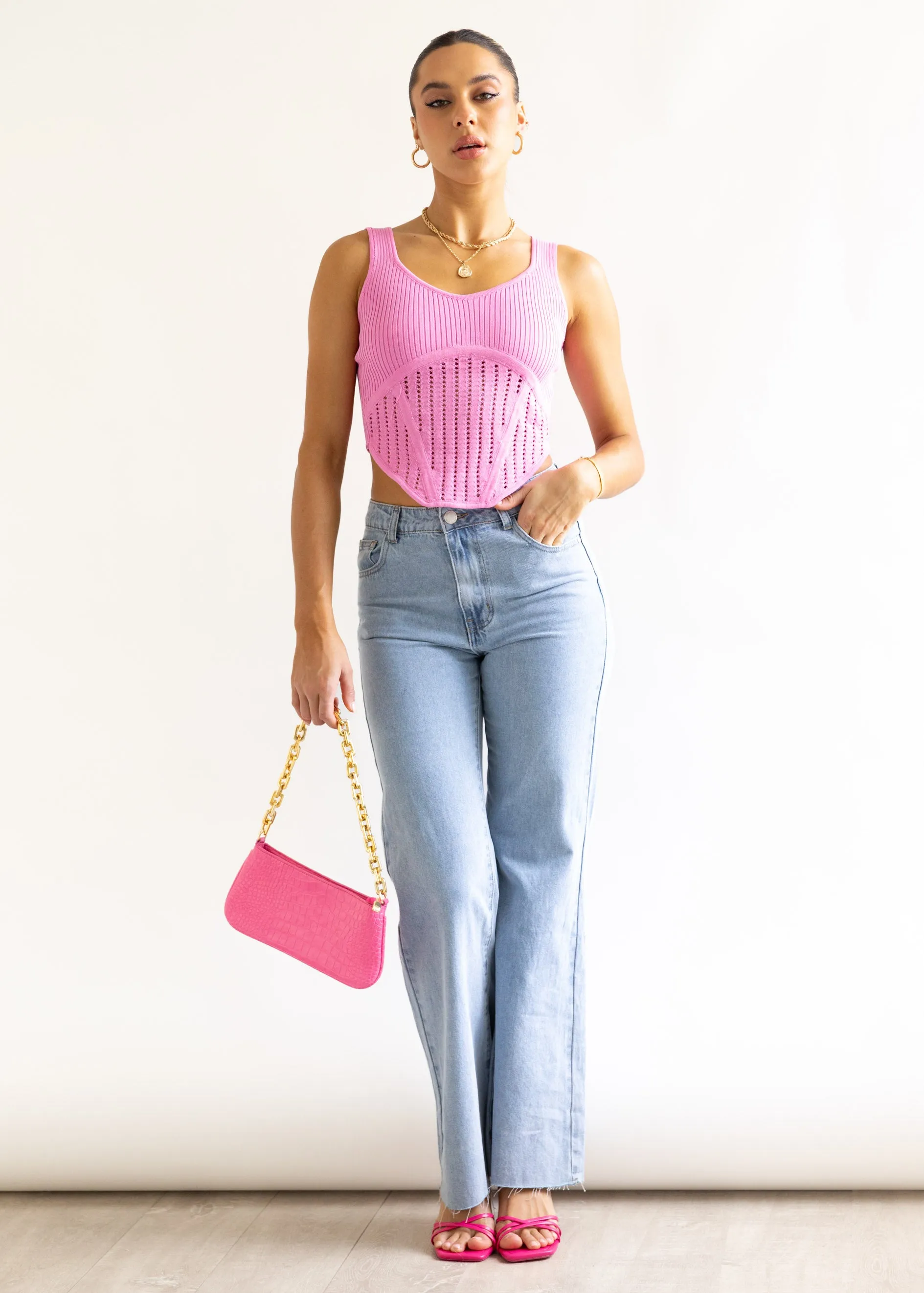 Jetson Wide Leg Jeans - Light Blue