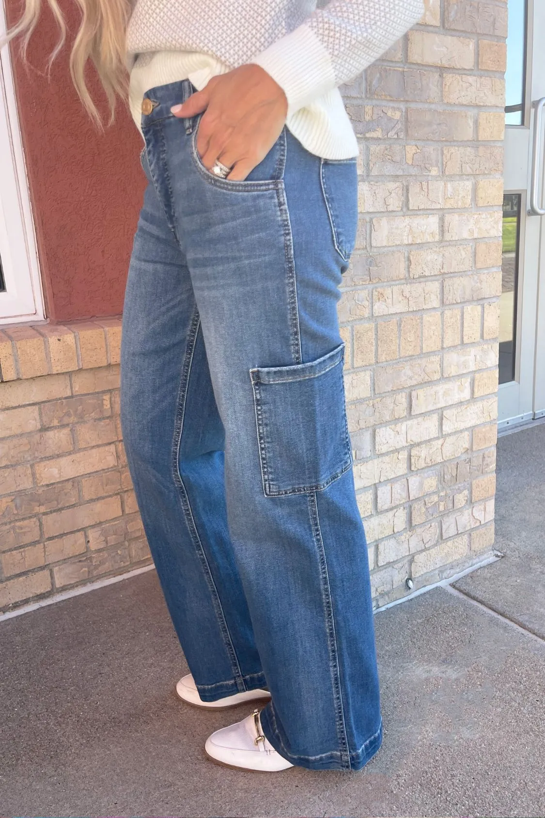 Jodi HR Wide Leg Slash Front Carpenter