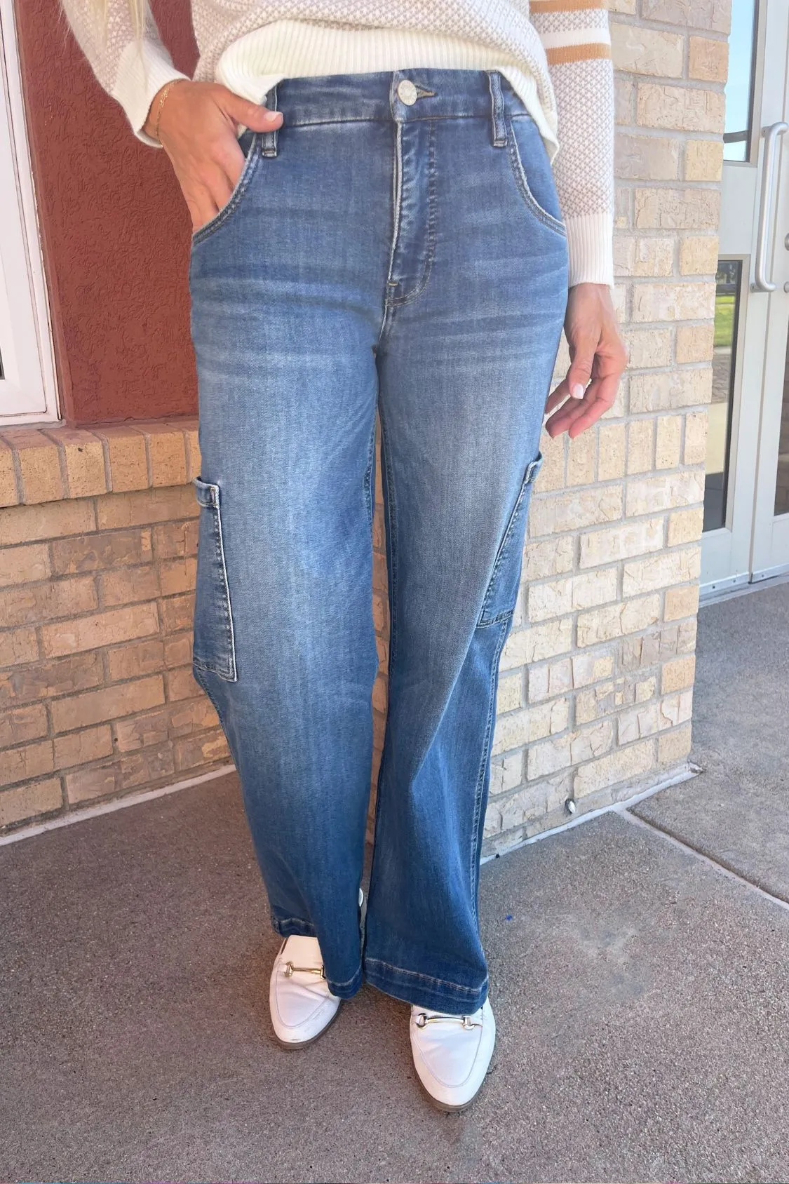Jodi HR Wide Leg Slash Front Carpenter