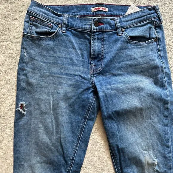 Johnny Was Mid Rise The Tomboy Boyfriend Jeans Size 28