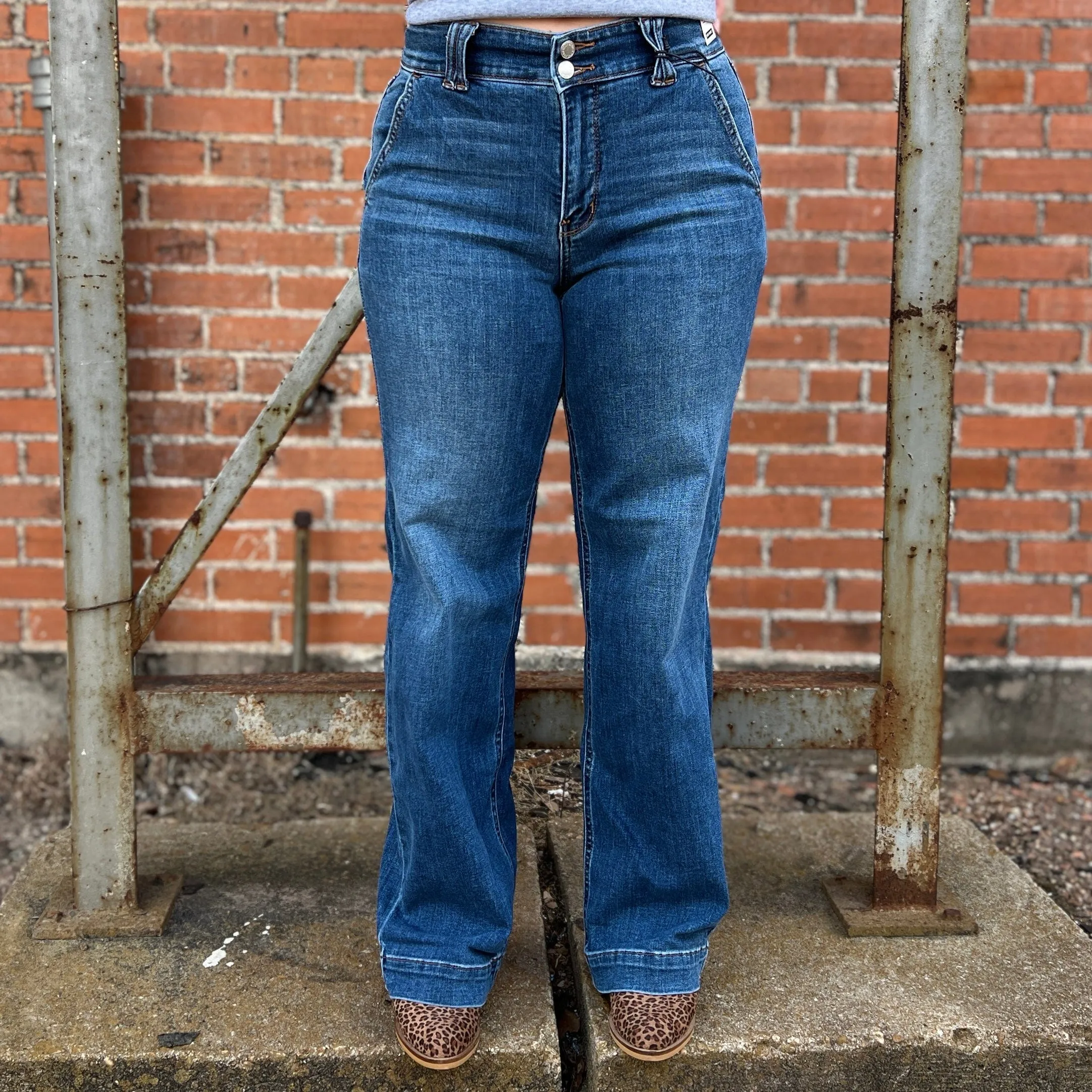 Judy Blue High Waist Wide Leg Jeans