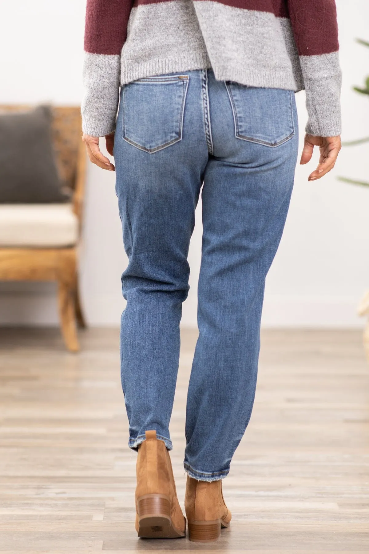 Judy Blue Non Distressed Boyfriend Jeans