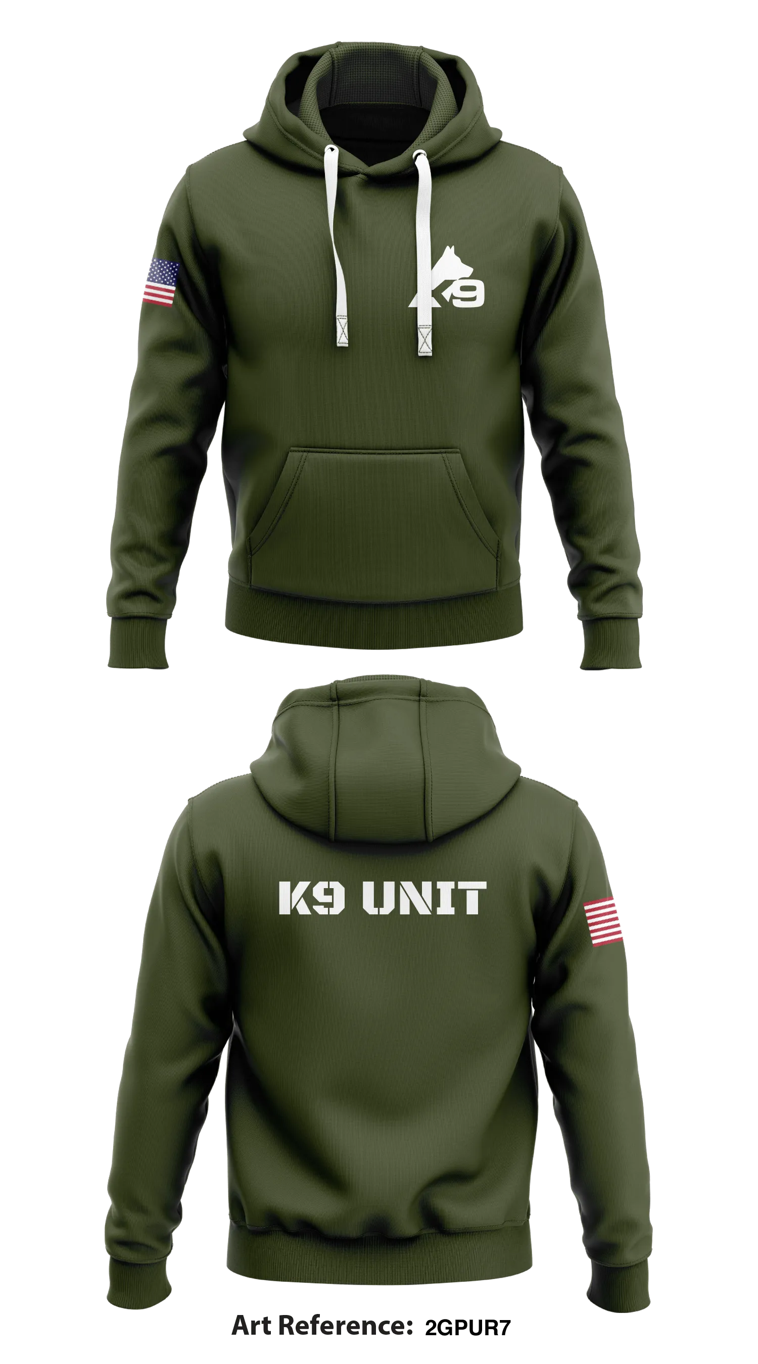 K9 Unit Store 1  Core Men's Hooded Performance Sweatshirt - 2gpur7