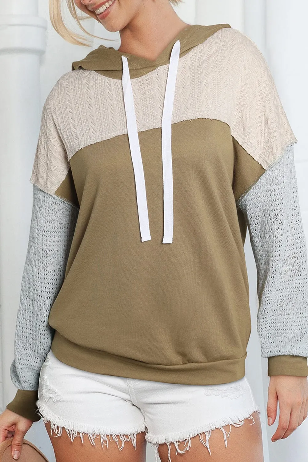 KaleaBoutique Colorblock Patchwork Pullover Hoodie