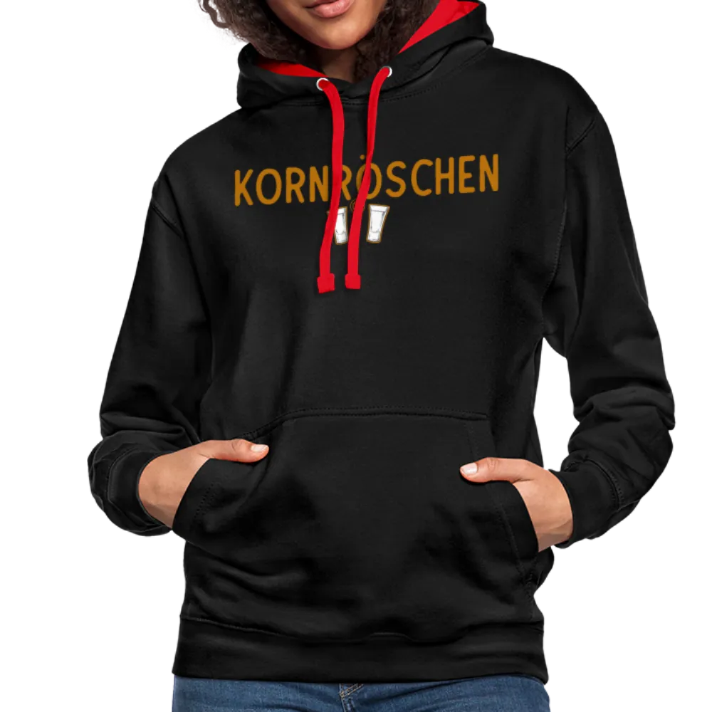 Kornröschen - Kontrast-Hoodie