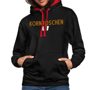 Kornröschen - Kontrast-Hoodie