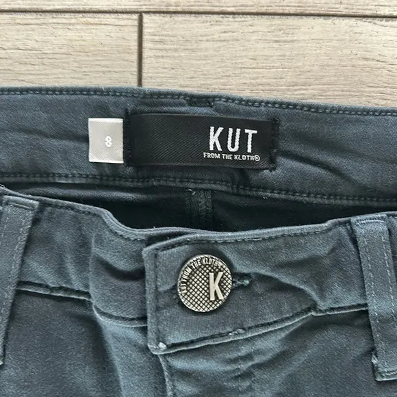 KUT Fab Ab Wide Leg High Rise jeans size 8 gray