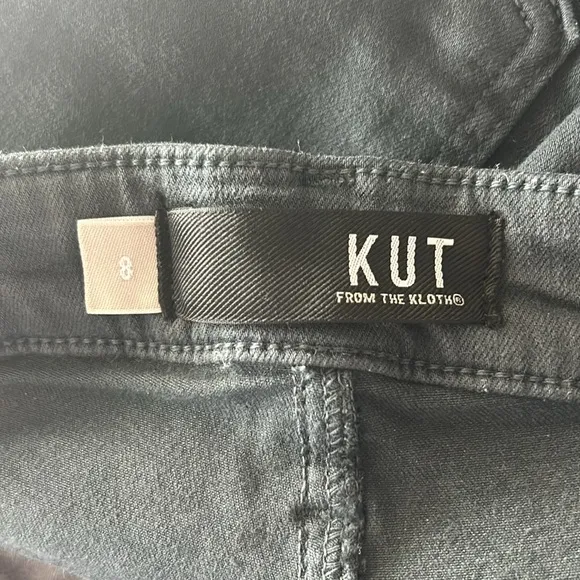 KUT Fab Ab Wide Leg High Rise jeans size 8 gray