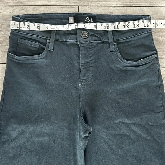 KUT Fab Ab Wide Leg High Rise jeans size 8 gray
