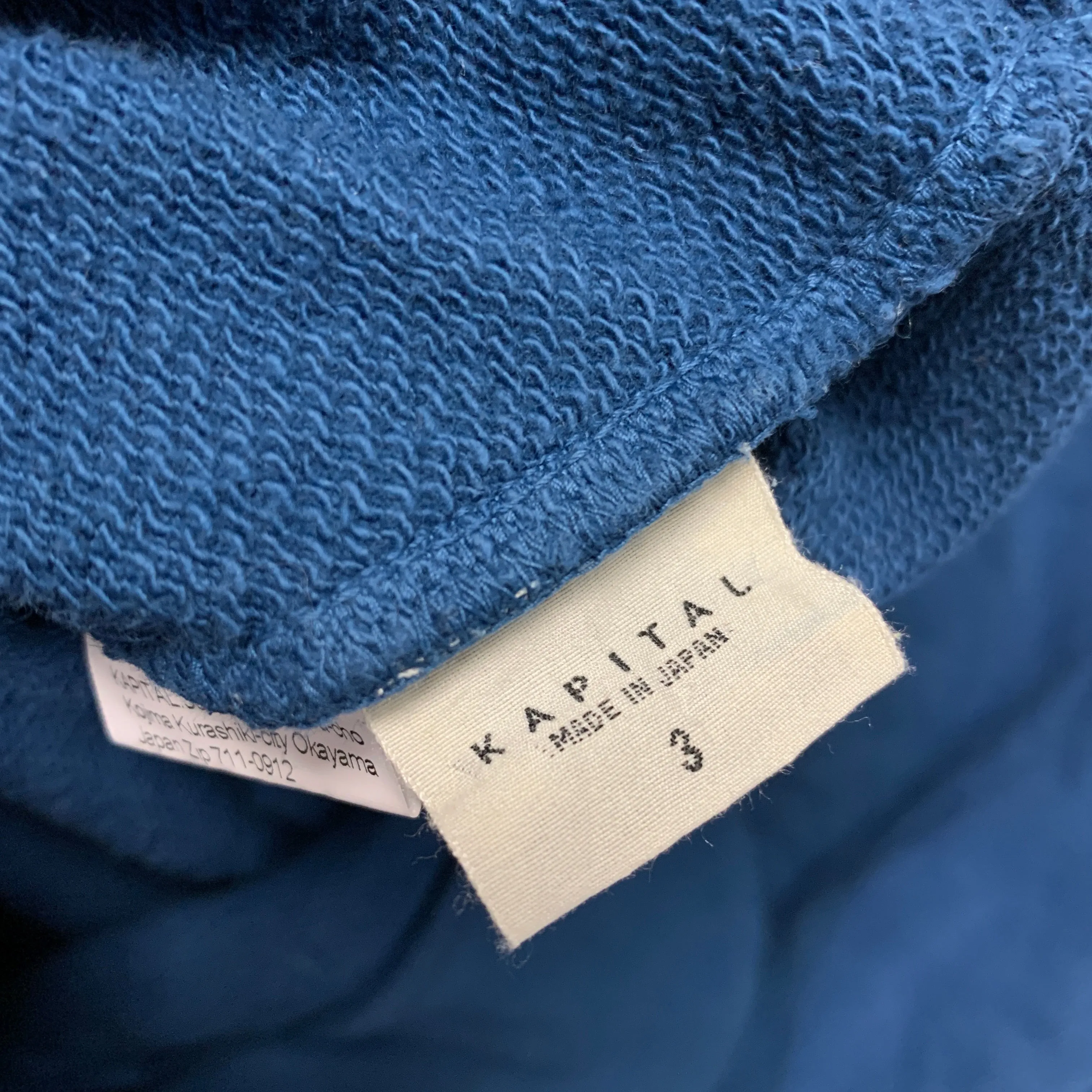 [L] Kapital Surf Pullover Hoodie Blue