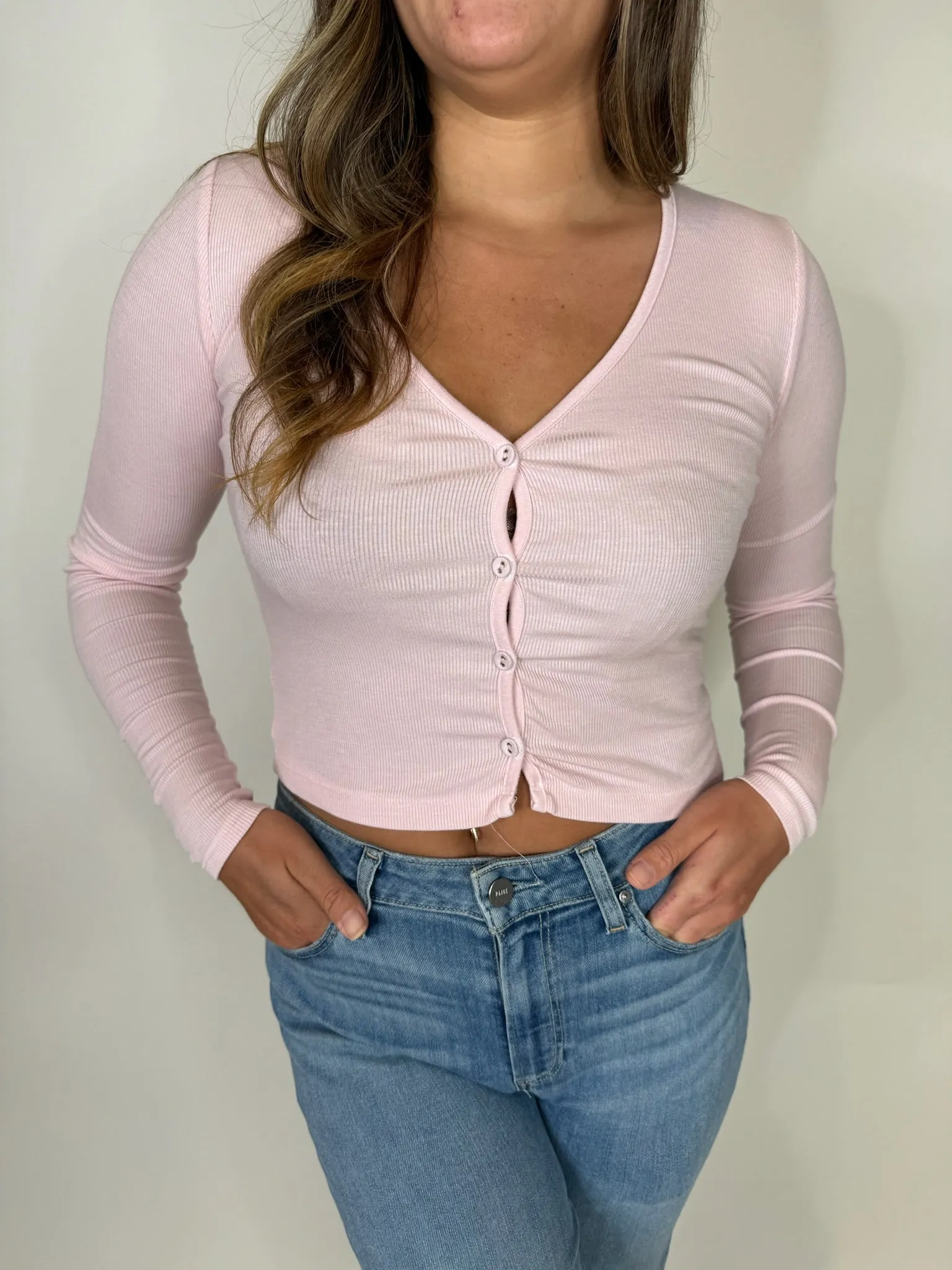 LA Made Sweet "V" Cardi