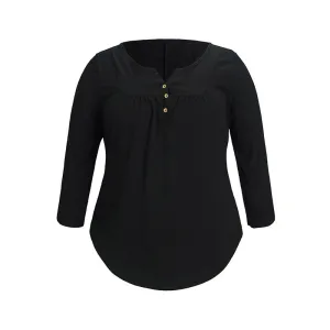 Large Size Loose Casual Classic Knit Long Sleeve Top
