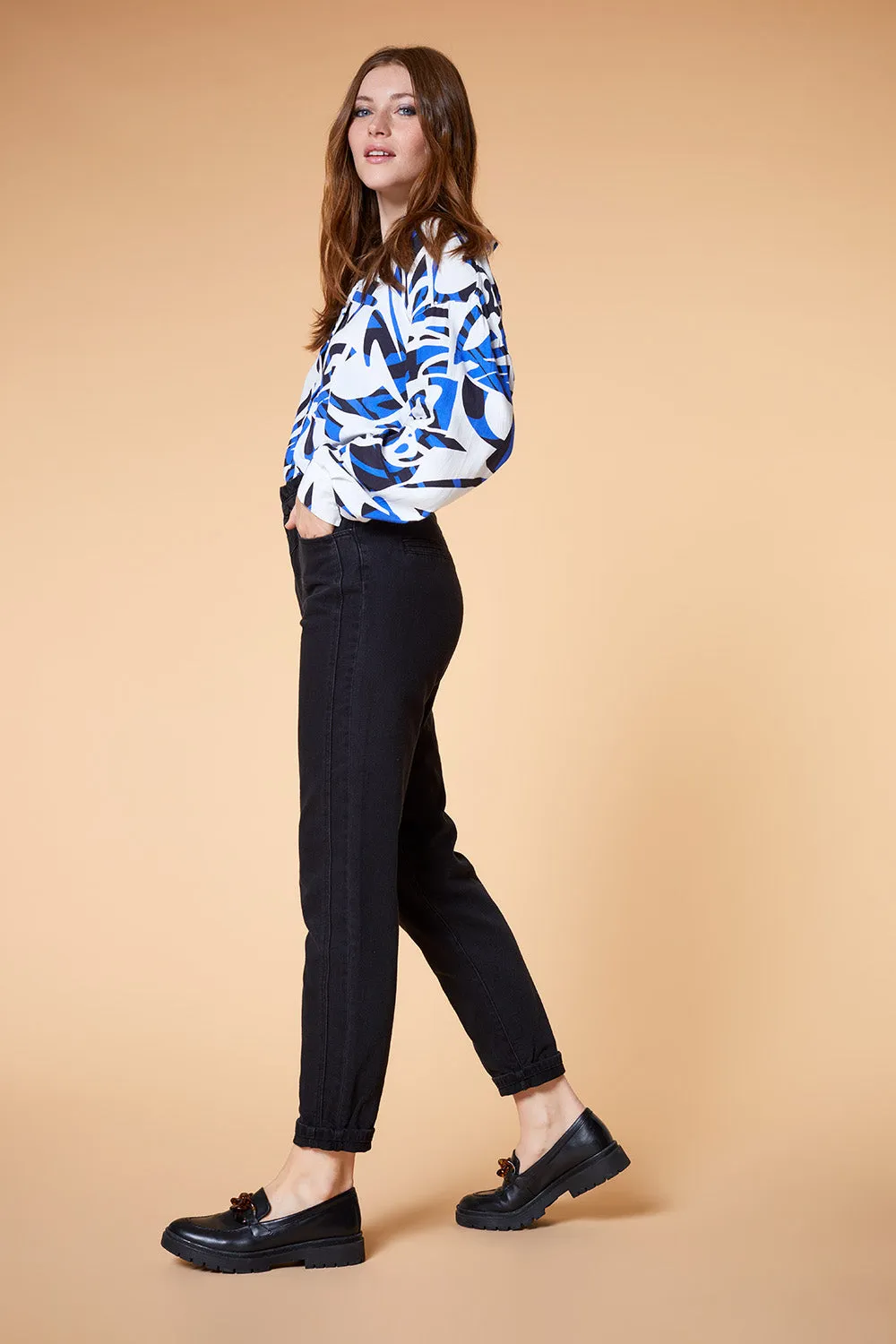 LE FAYE - Jean slouchy noir