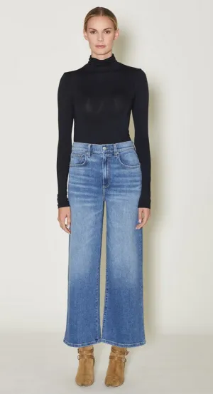 Le Jean Juliette Wideleg Ankle Jeans - Moon River
