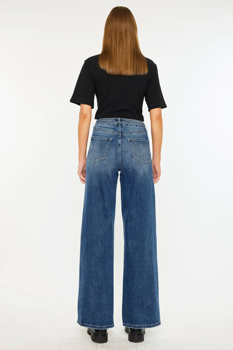 Leah Ultra High Rise Wide Leg Jeans